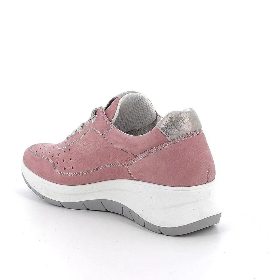 Antique Pink Women'S Leather Wedge Shoes-Igi&Co Discount