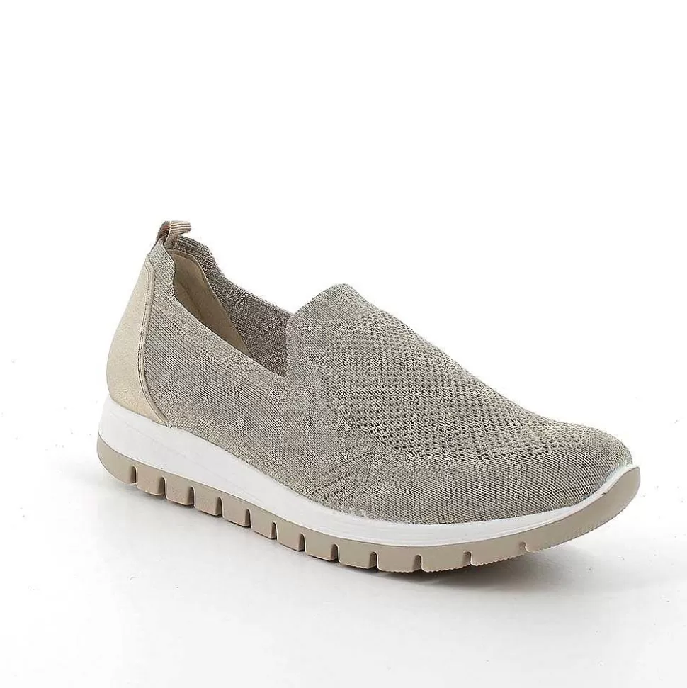 Beige-Platinum Women'S Slip On Sock-Igi&Co Fashion