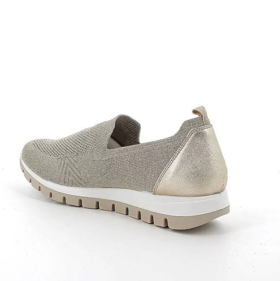 Beige-Platinum Women'S Slip On Sock-Igi&Co Fashion