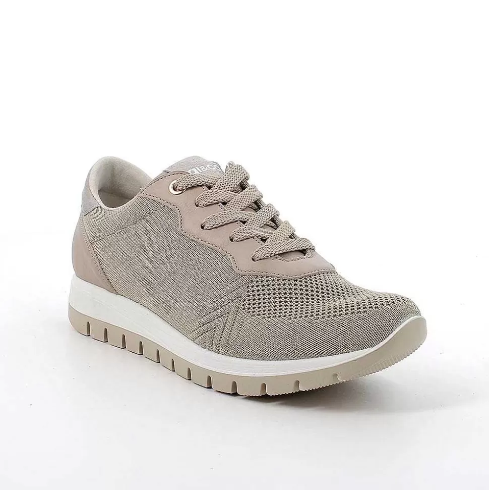 Beige-Platinum Women'S Sneakers-Igi&Co Sale