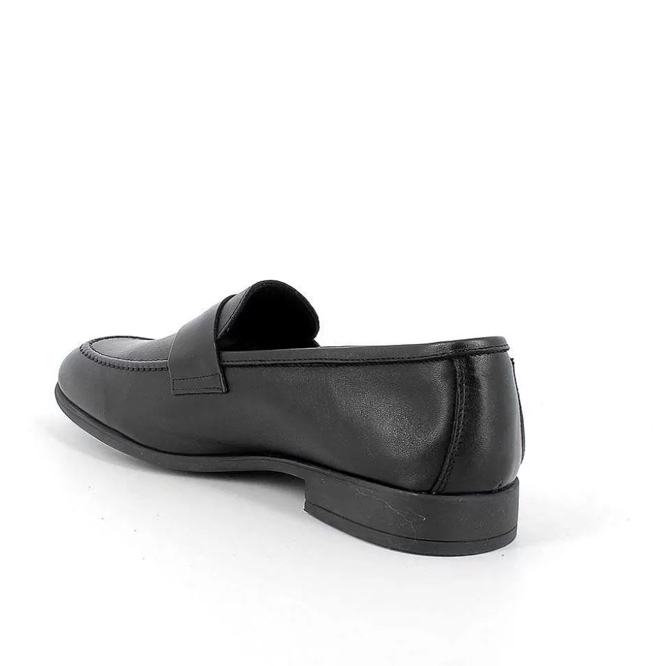 Black Men'S Leather Loafers-Igi&Co Best Sale