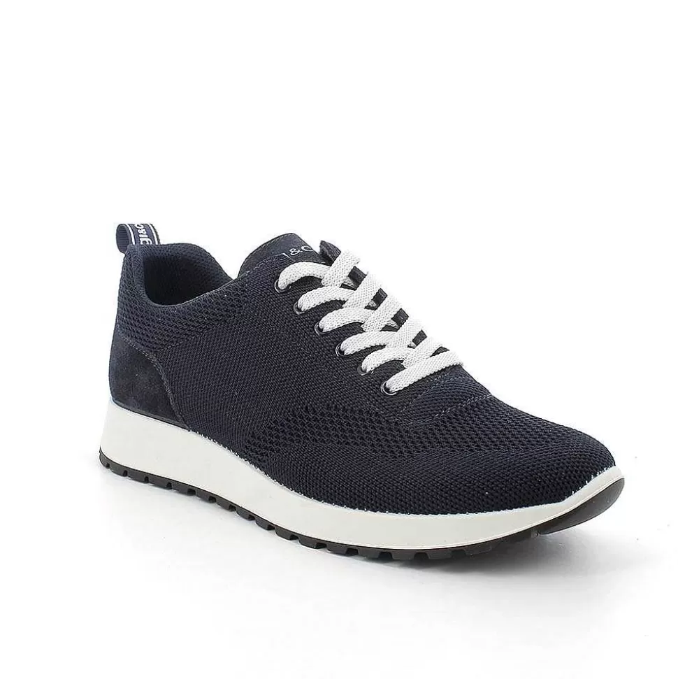 Blue Men'S Sneakers-Igi&Co Best