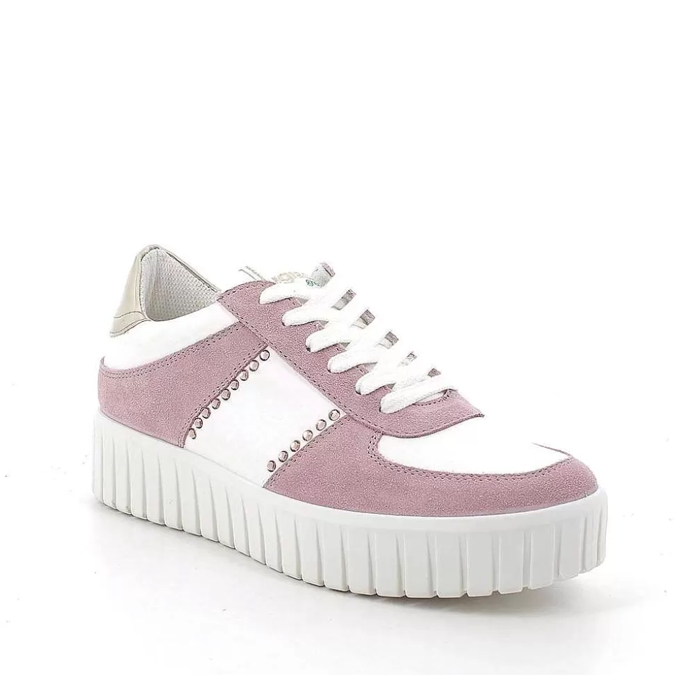 Chiffon-White Women'S Leather Sneakers-Igi&Co Best
