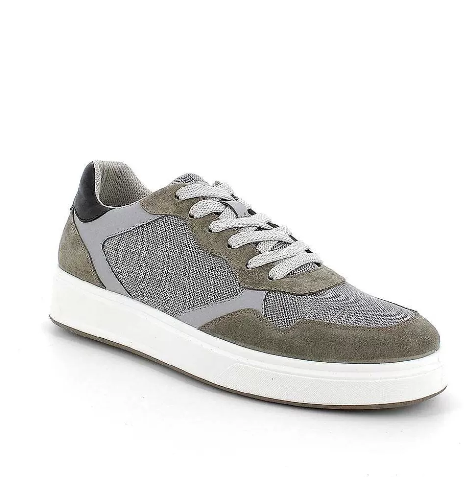 Military Green Men'S Sneakers-Igi&Co Sale