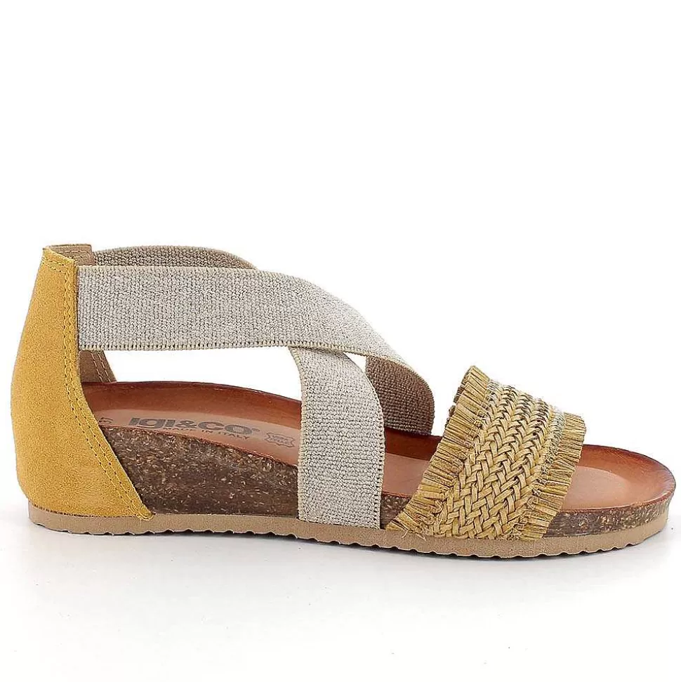 ocher_womens_leather_sandals_1.webp Ocher Women'S Leather Sandals-Igi&Co Flash Sale