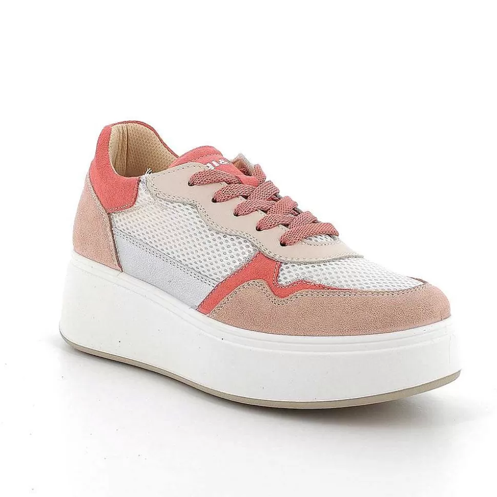 Skin Women'S Wedge Sneakers-Igi&Co Cheap