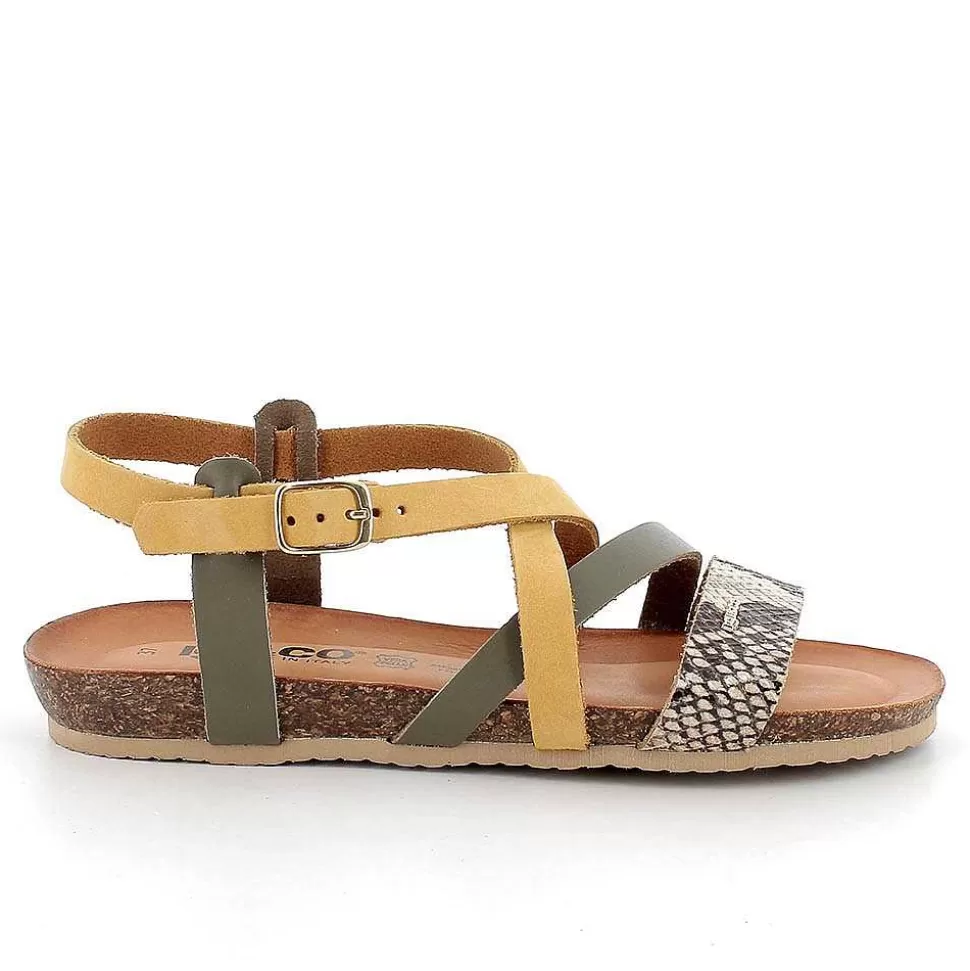 Yellow-Rock Women'S Leather Sandals-Igi&Co Discount